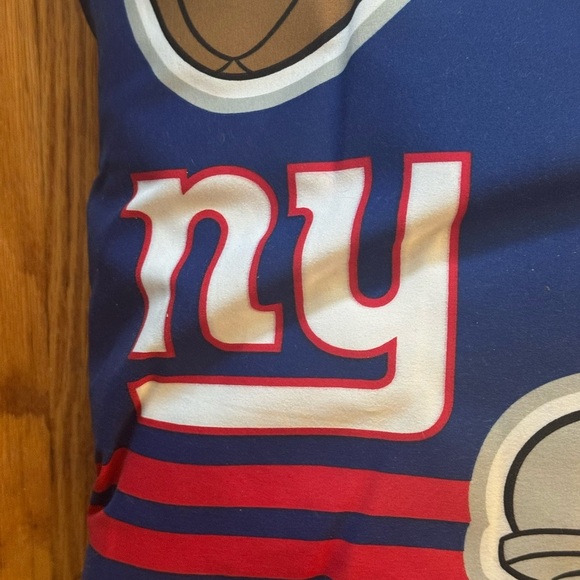 Folded Body Folder Giants NFL Disney Blue Mickey Mouse Bedding Pillow - Picture 2 of 6